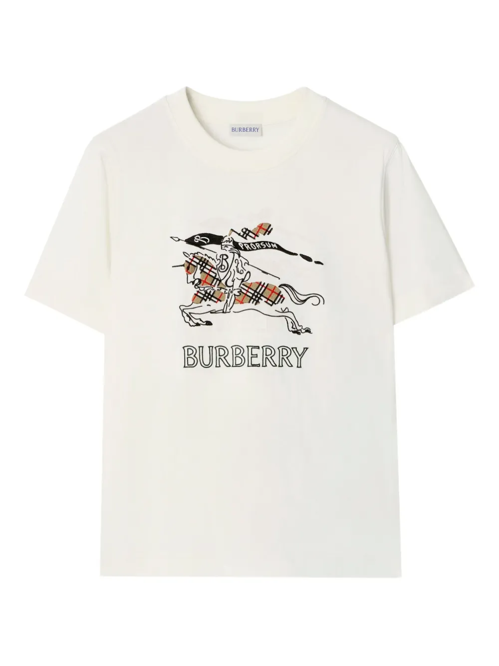 Burberry EKD Sketch T-shirt | White | FARFETCH - Image 1