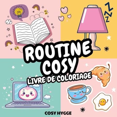 Routine Cosy : Livre de coloriage anti-stress - Image 1