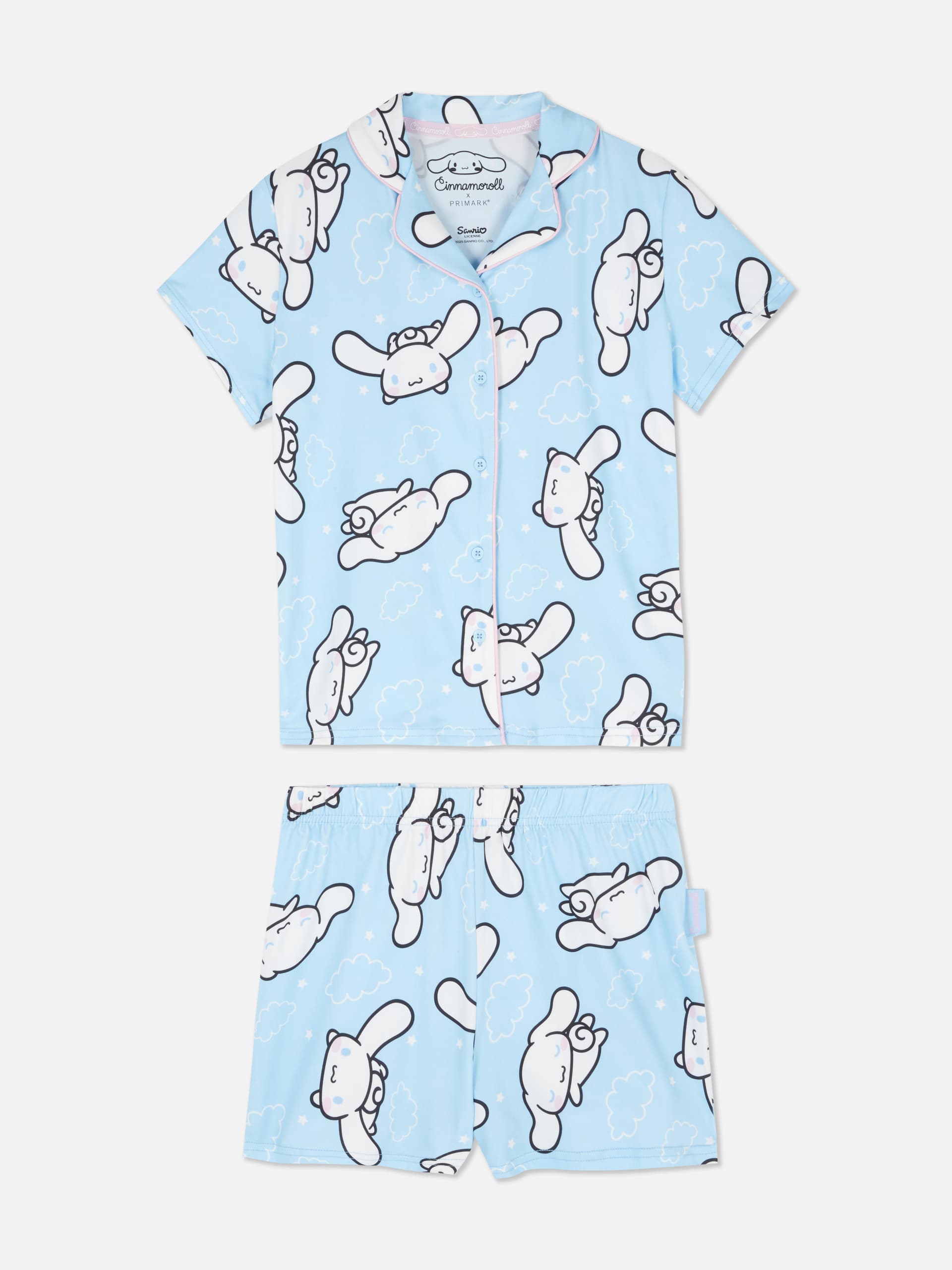 5-15yrs | Hello Kitty Cinnamoroll Shirt Pyjamas - Image 1