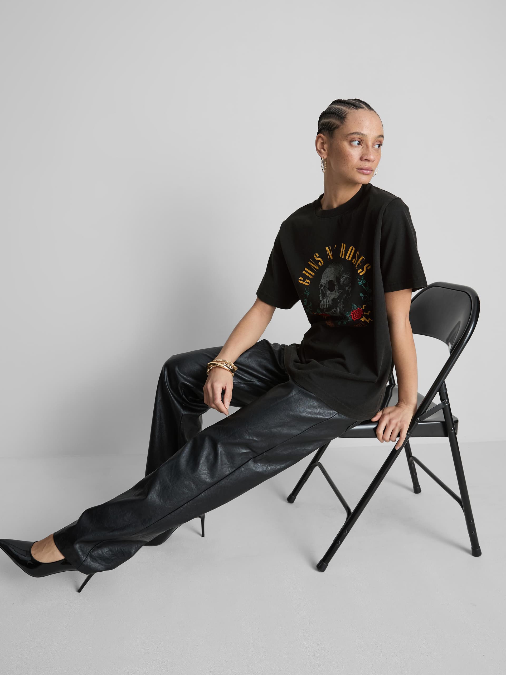 Relaxed Guns N’Roses Graphic Band Tee - Image 1