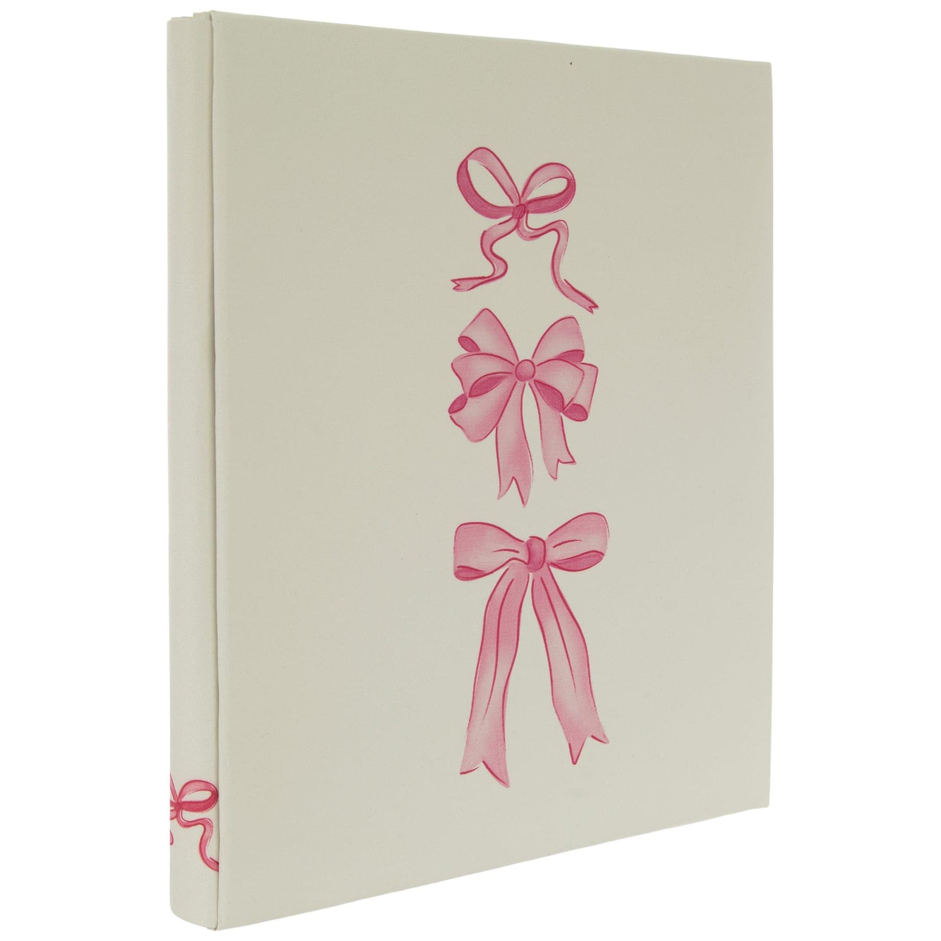 Pink Bows Post Bound Scrapbook Album - 8.5" x 11" - Image 1