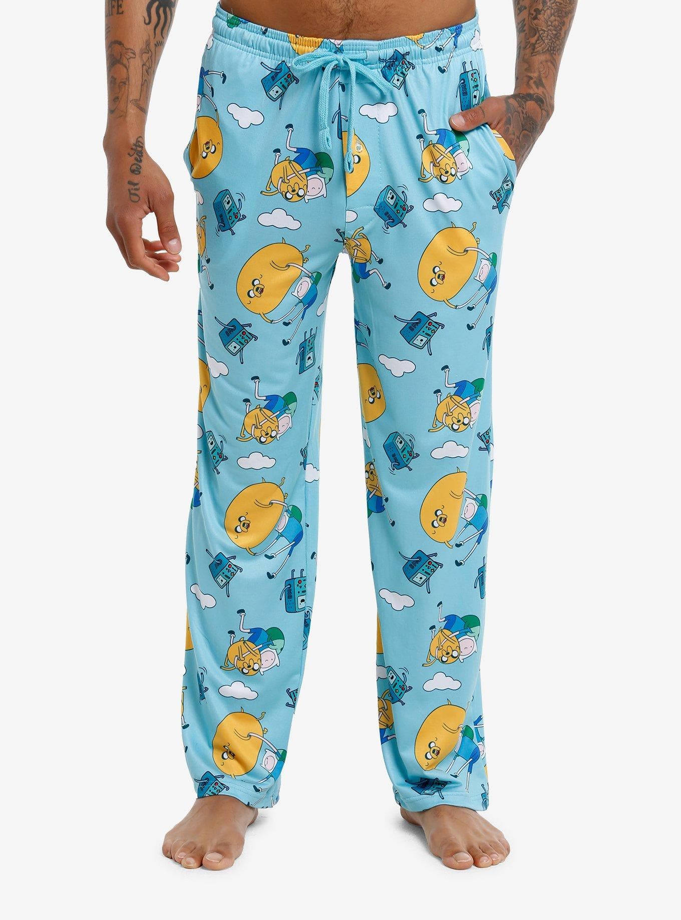 Adventure Time Finn Jake & BMO Pajama Pants - Image 1