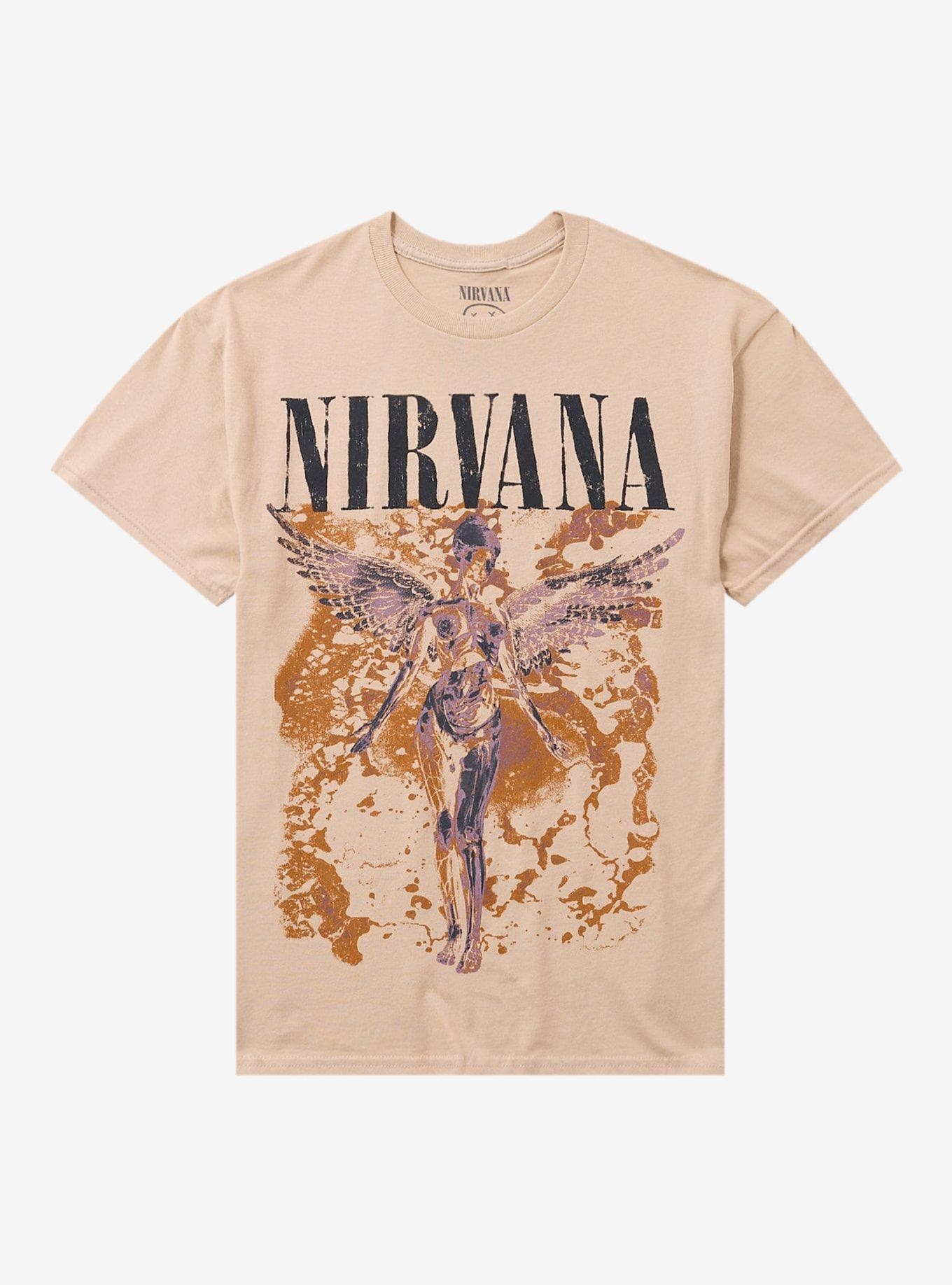 Nirvana In Utero Cream T-Shirt - Image 1