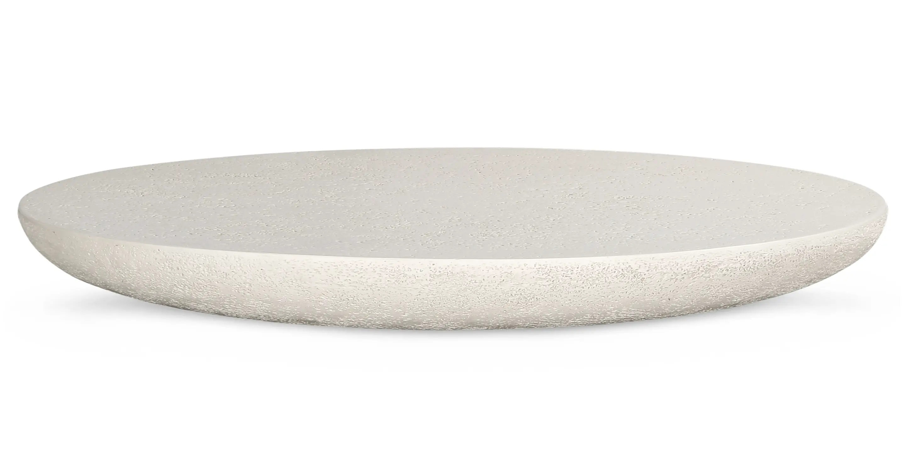 Table basse indoor/outdoor EIVISSA fibre de verre ecru - Image 1