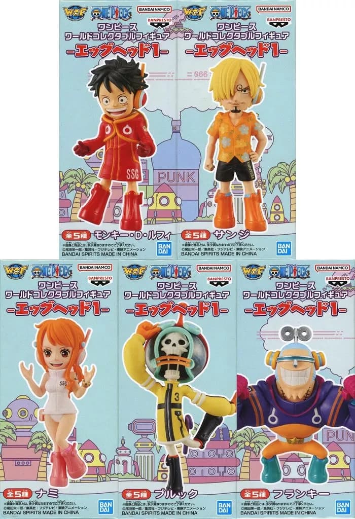 Set of 5 "ONE PIECE" World Collector Bull Figure - Egghead 1 - - Image 1