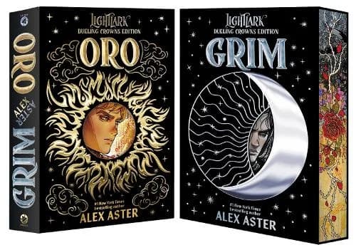 Grim and Oro: Dueling Crowns Edition (A Lightlark Saga Deluxe Companion Book) by Alex Aster | Waterstones - Image 1