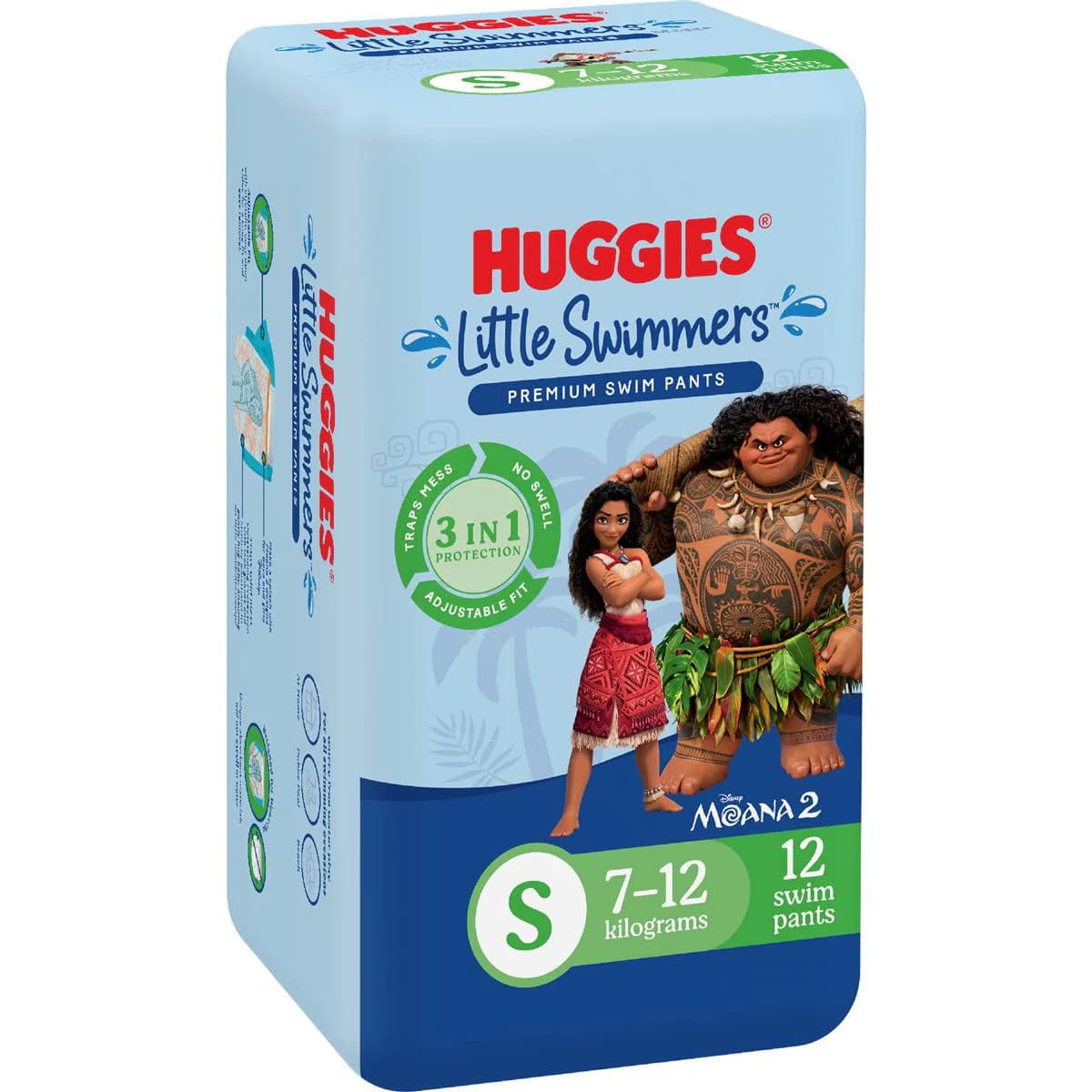 Huggies Little Swimmers Disposable Swim Nappies Small (7-12kg) 12 pack - Image 1