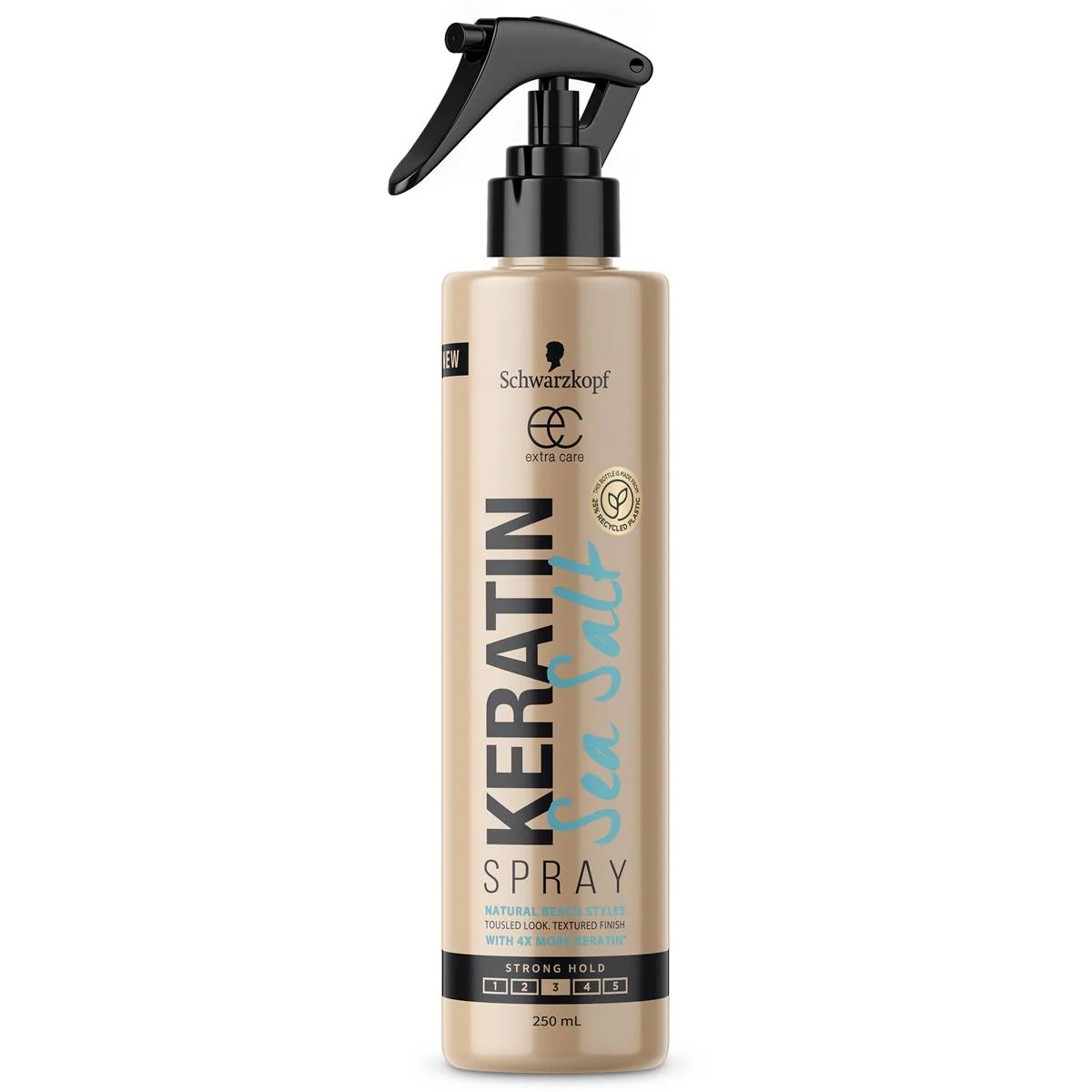 Schwarzkopf Extra Care Hair Spray Keratin Sea Salt Styling Hairspray 250mL - Image 1