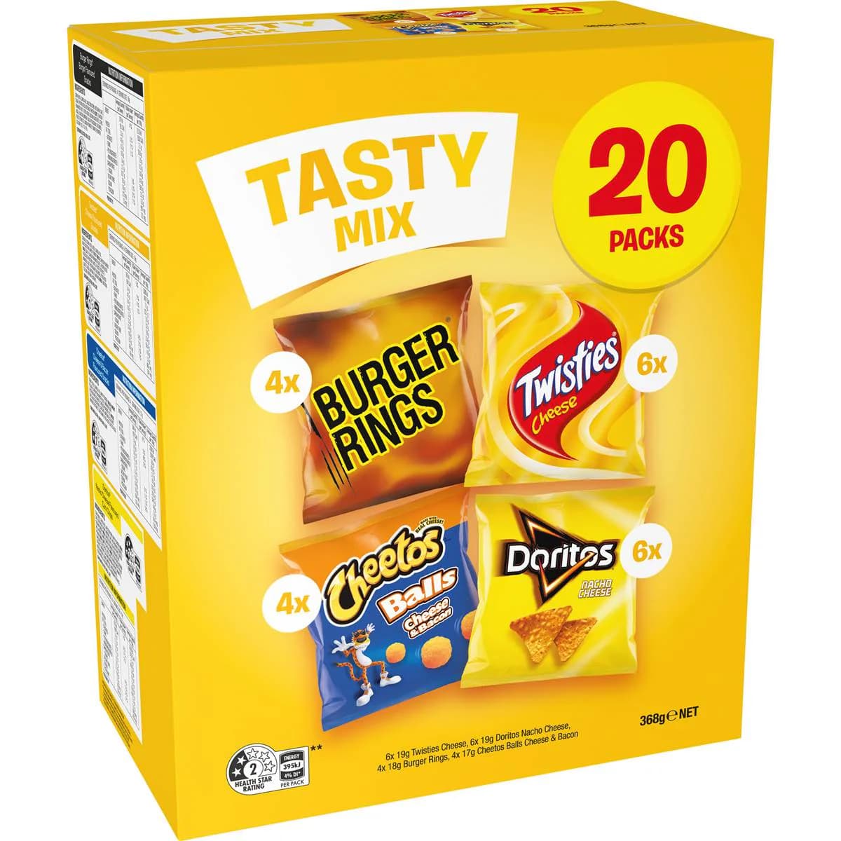 Tasty Mix Chips Lunchbox Snacks Assorted Multipack 20 pack - Image 1