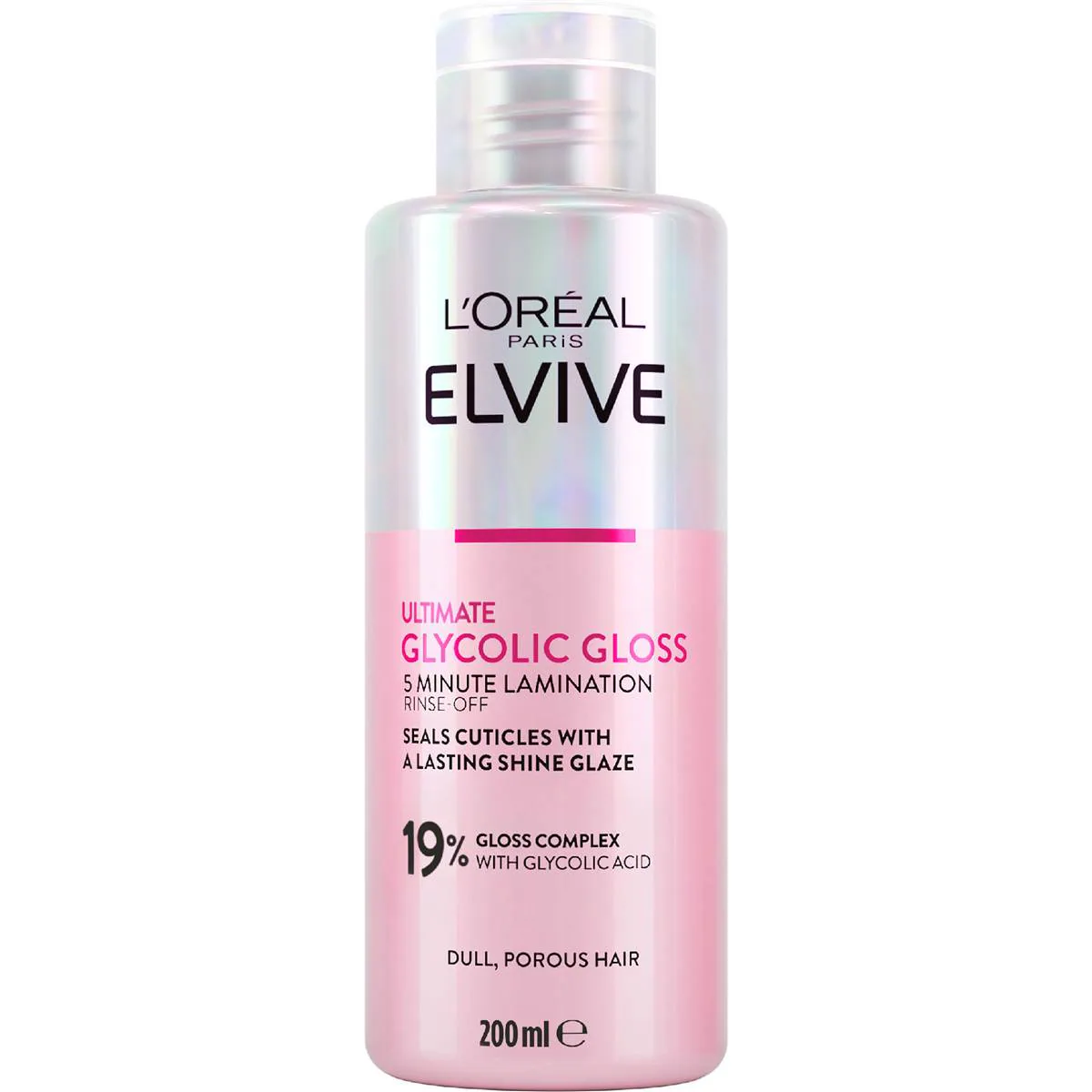 L'Oreal Paris Elvive Glycolic Gloss 5 Minute Lamination Rinse Off 200mL - Image 1