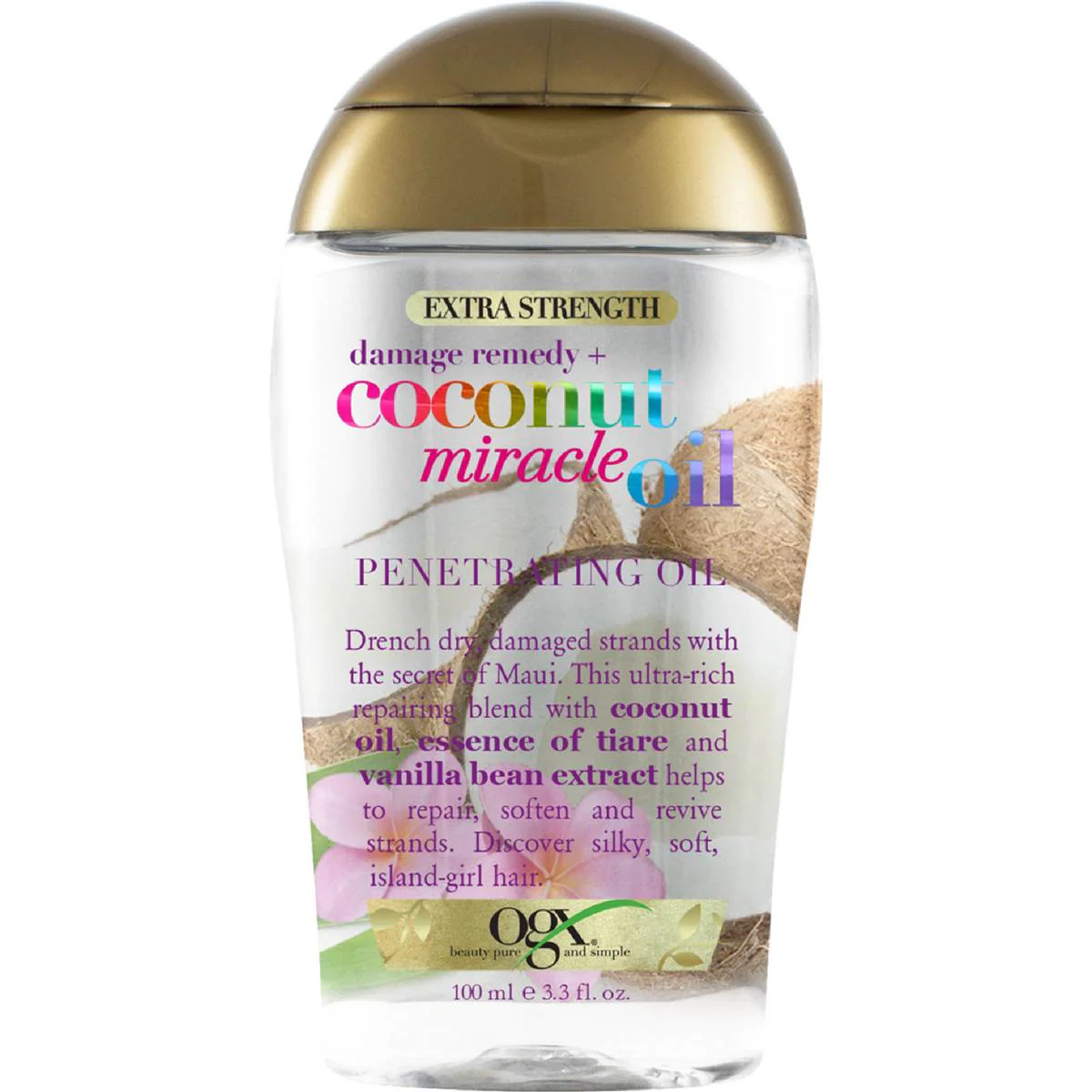 OGX Coconut Miracle Penetrating Hair Oil 100mL - Image 1