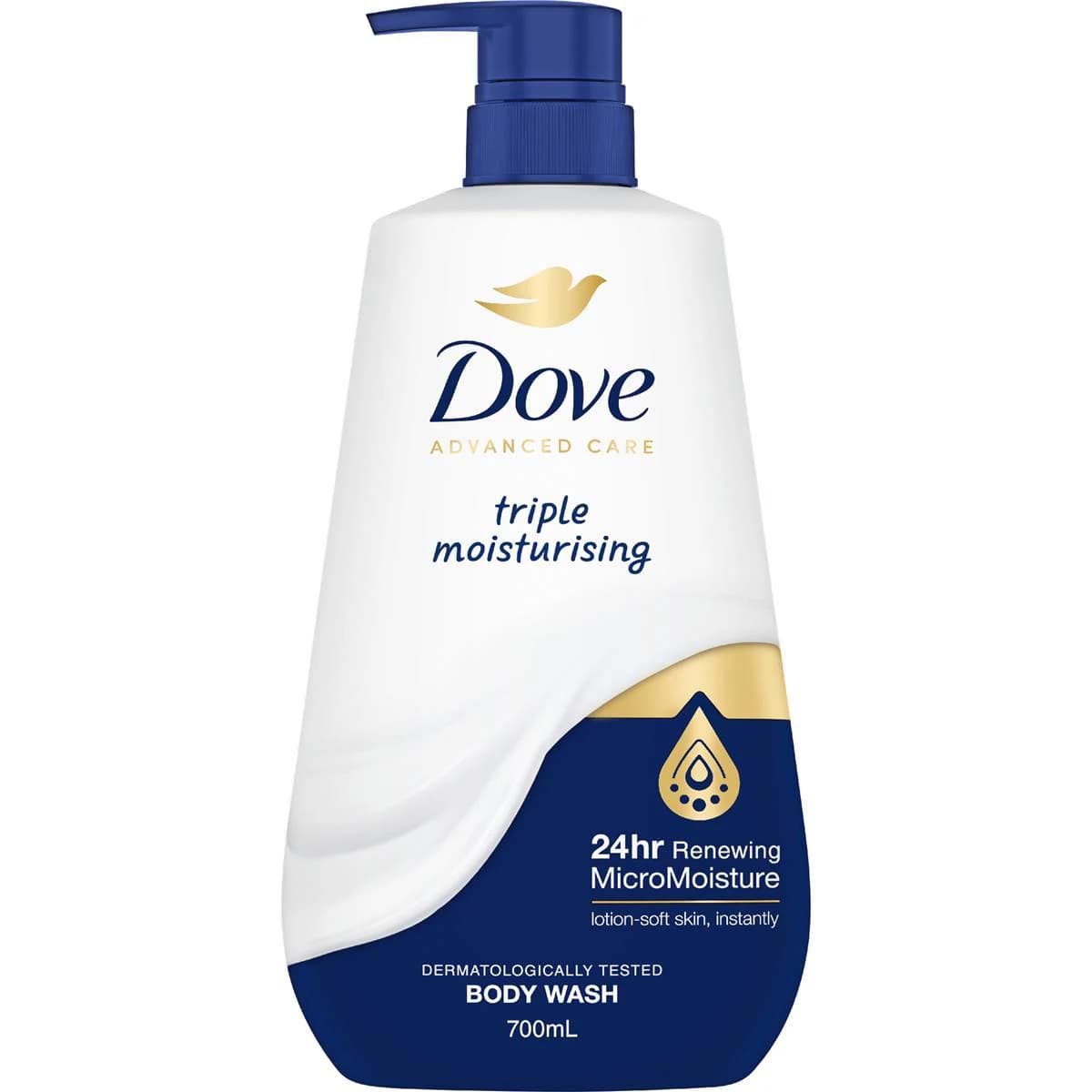 Dove Advanced Body Wash Triple Moisturising 700mL - Image 1