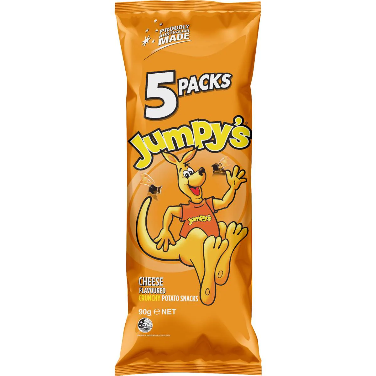 Jumpy's Cheese Flavoured Potato Snacks  5 pack - Image 1