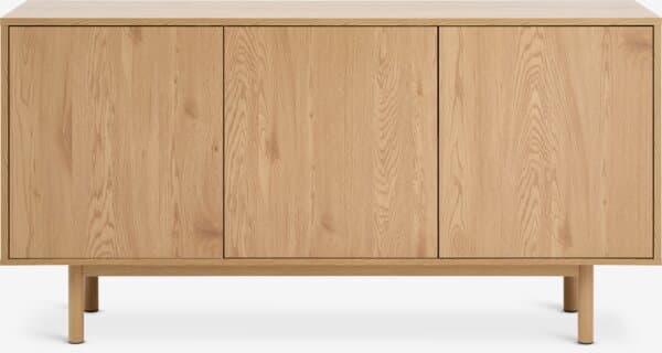 Sideboard ALSTED 3 Türen natürliche Eichenfarbe thumbnail 2