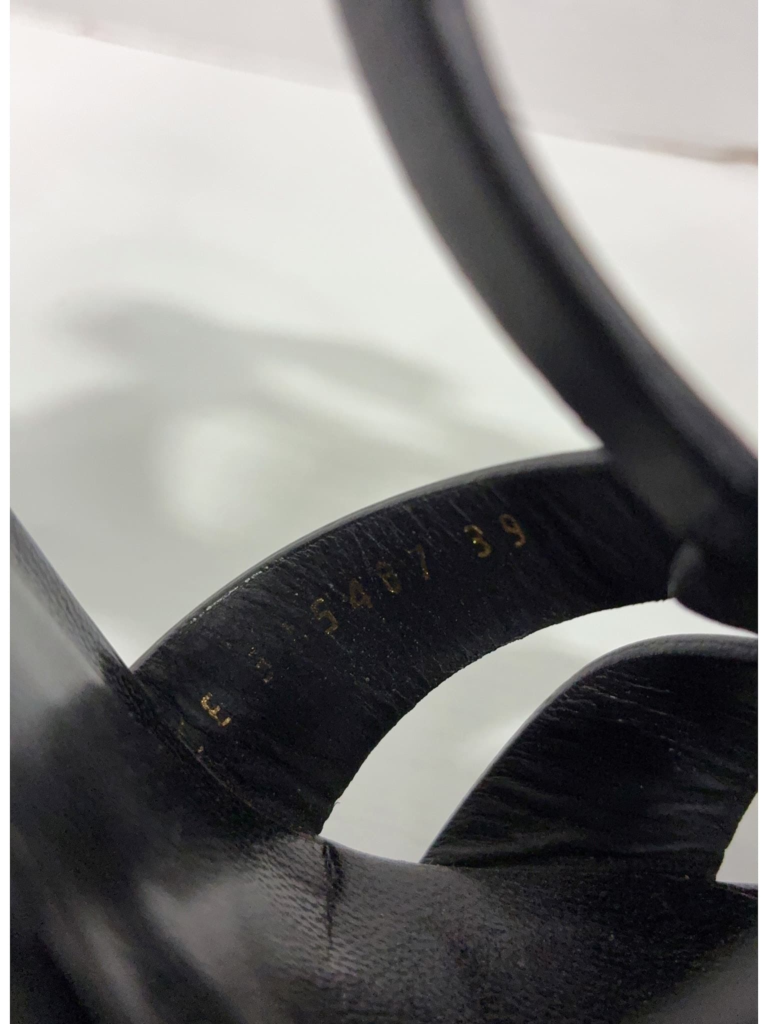 Yves Saint Laurent 100% Patent Leather Black Tribute Patent Leather Heels Size EU 39 thumbnail 8