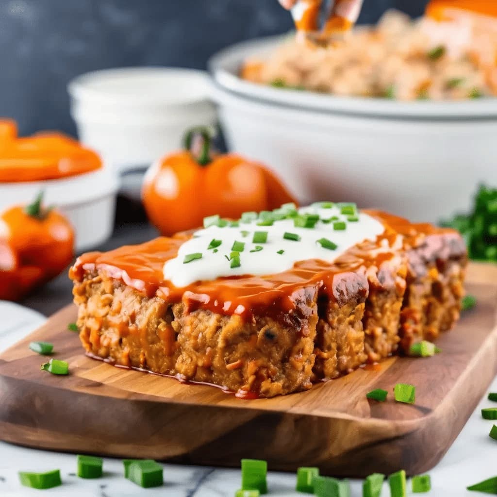 Buffalo Chicken Meatloaf - Cooking Curiosity - Image 1