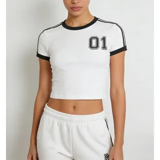 Graphic Number Baby Tee - Image 1