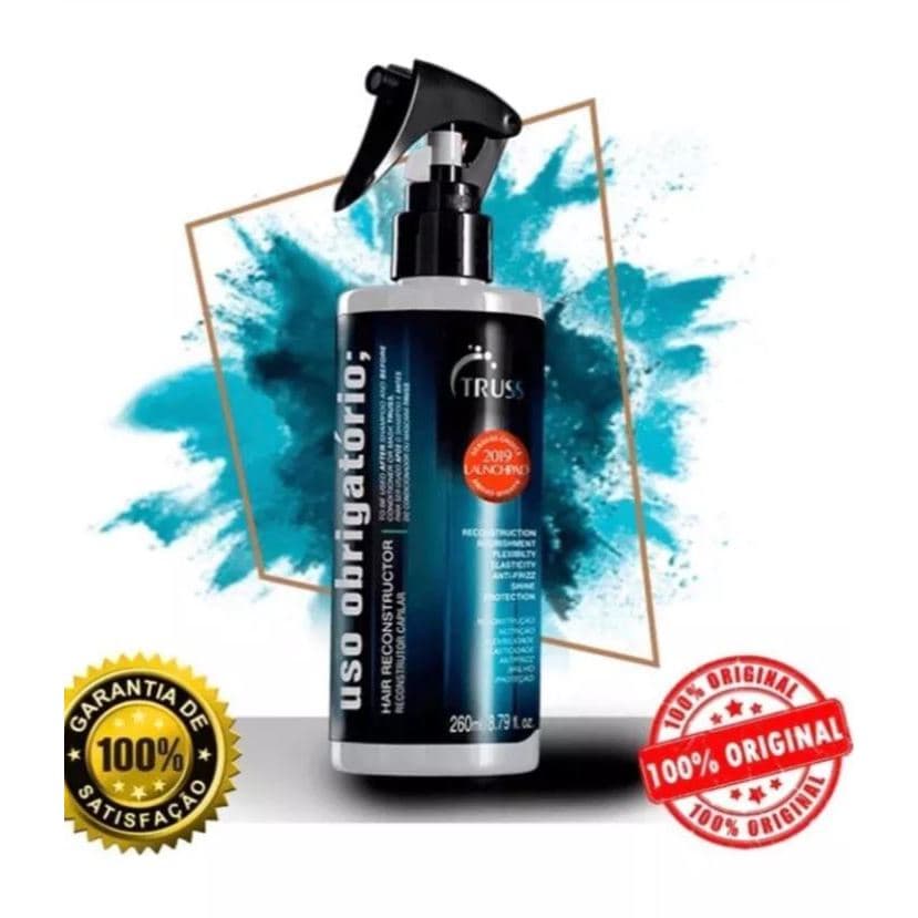 Uso Obrigatório Truss 260ml Tratamento Reconstrutor Protetor Térmico Restauração Leave-in Danificado | Shopee Brasil