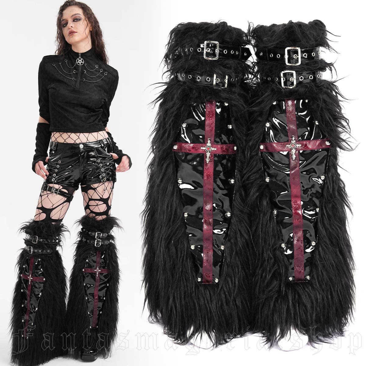 Coffin Doll Legwarmers - Devil Fashion Women's - Image 1