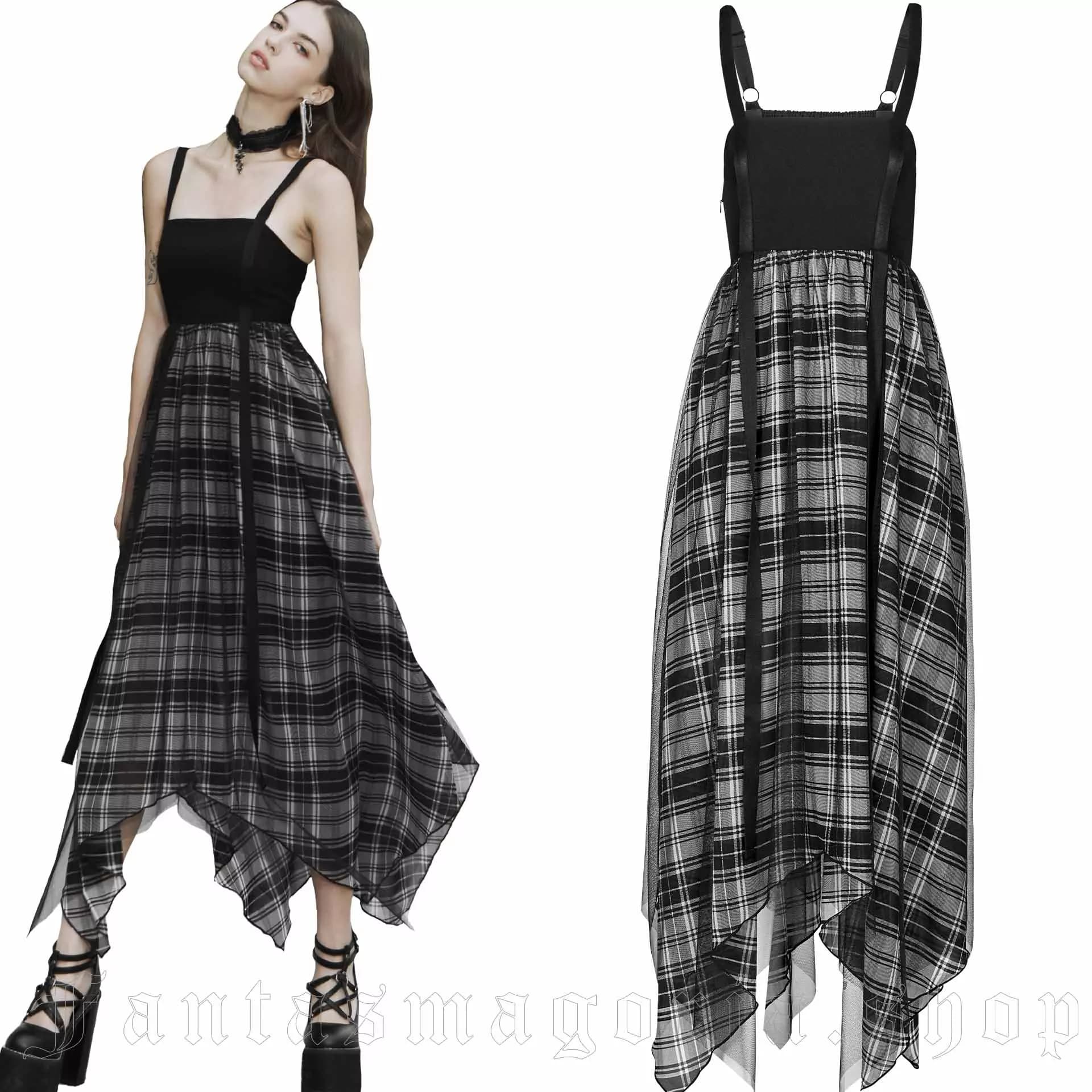 Hermione Tartan Dress by PUNK RAVE brand - Image 1