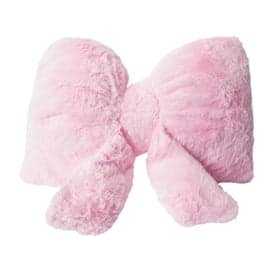 Fur Bow Pillow 16inx10in - Image 1