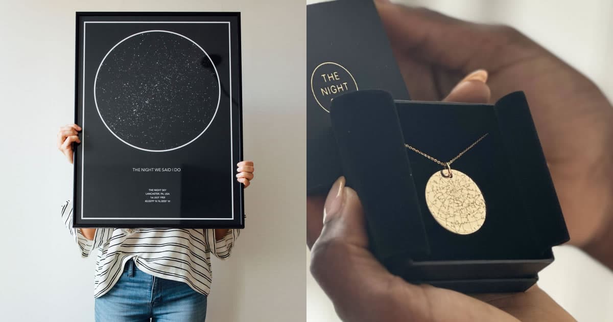 Night Sky Custom Star Map