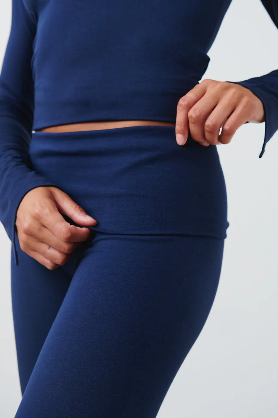 Soft touch folded trouser thumbnail 2
