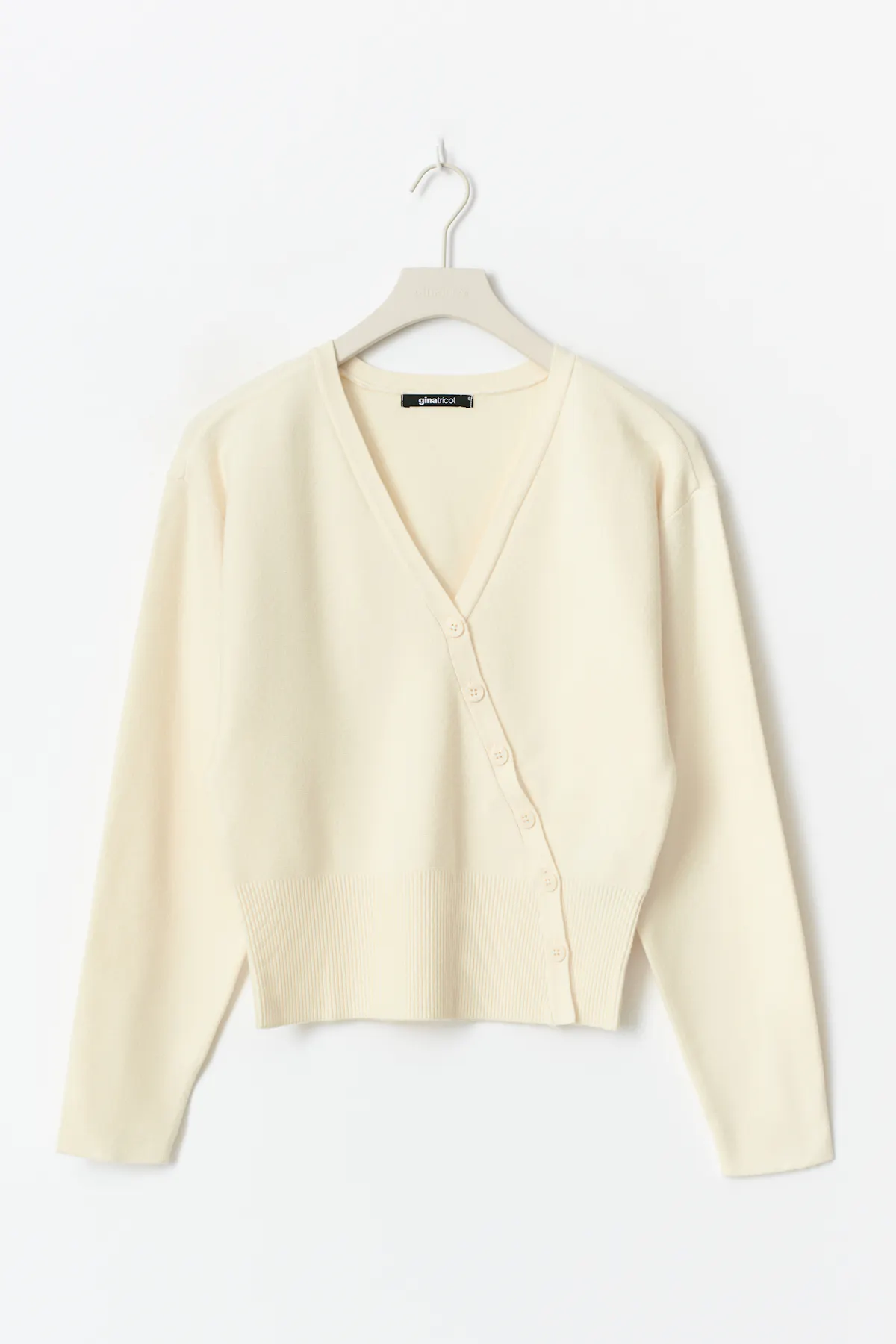 Asymmetric knitted cardigan thumbnail 3