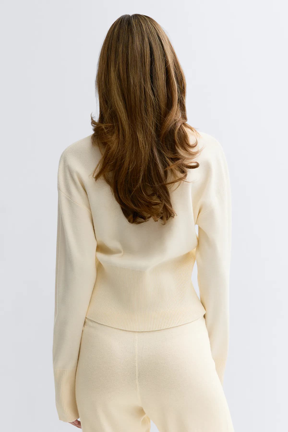 Fitted knitted cardigan - Image 1
