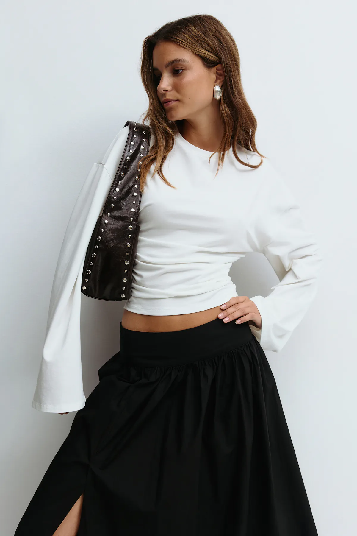 Soft touch wide sleeve top - Image 1