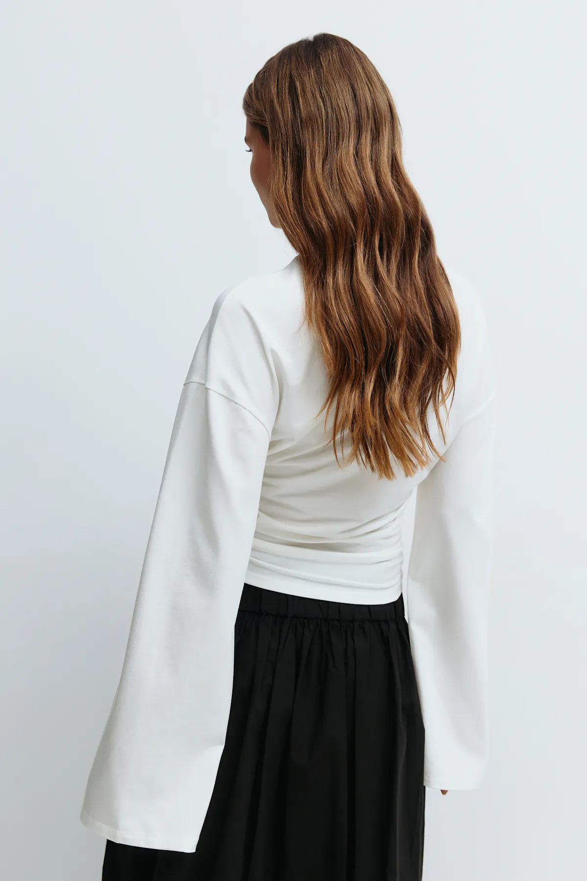 Soft touch wide sleeve top thumbnail 3