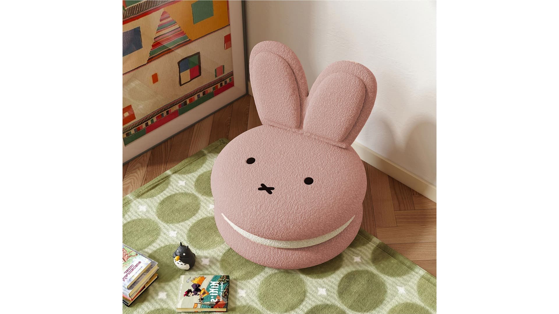 Miffy Macaron Kids Chair - Pink - Image 1