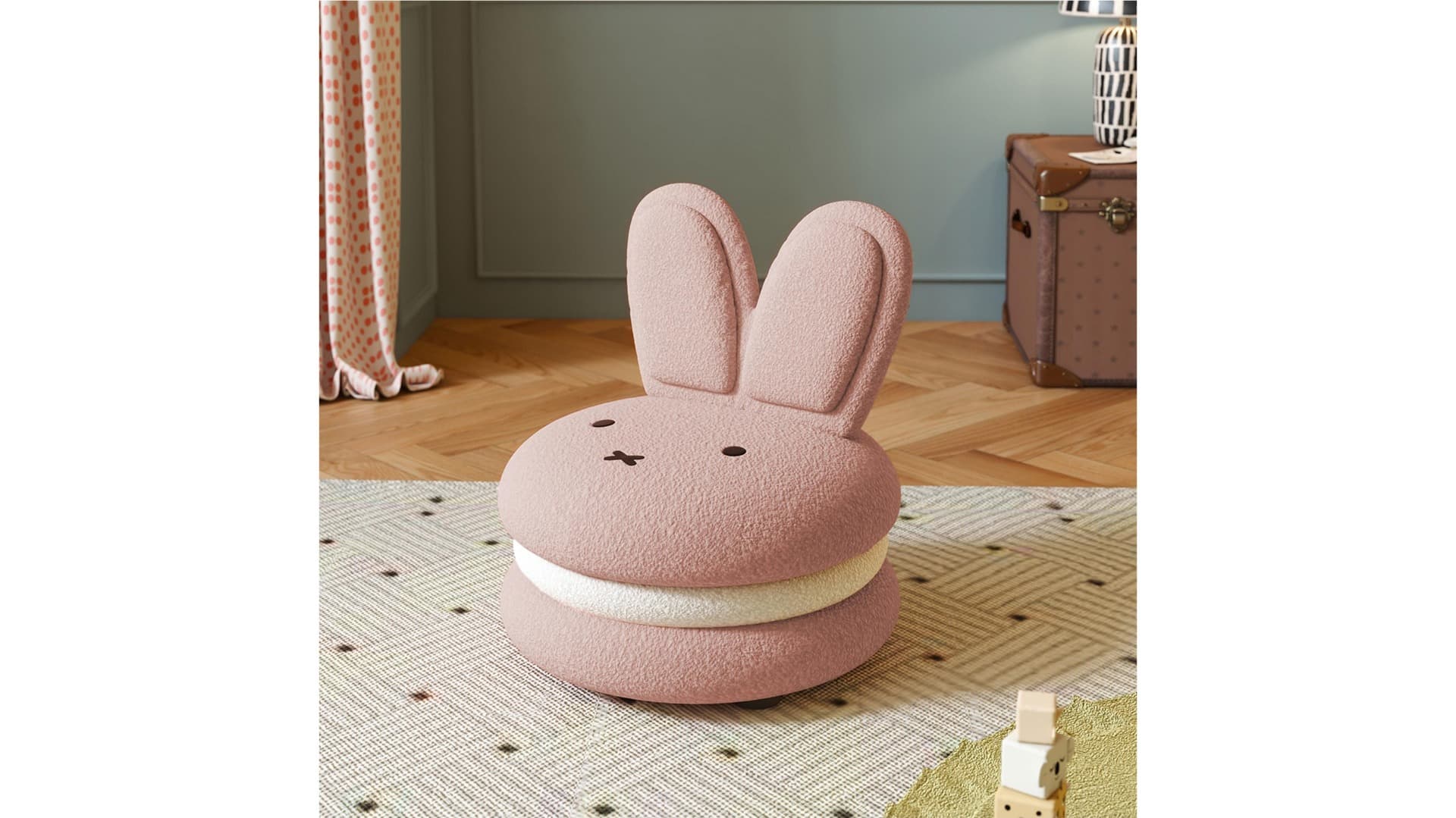 Miffy Macaron Kids Chair - Pink thumbnail 2