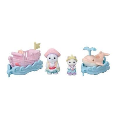 Sylvanian Families KO-80 Dolphin Boat Amusement Park Floats Set Calico Critters thumbnail 5