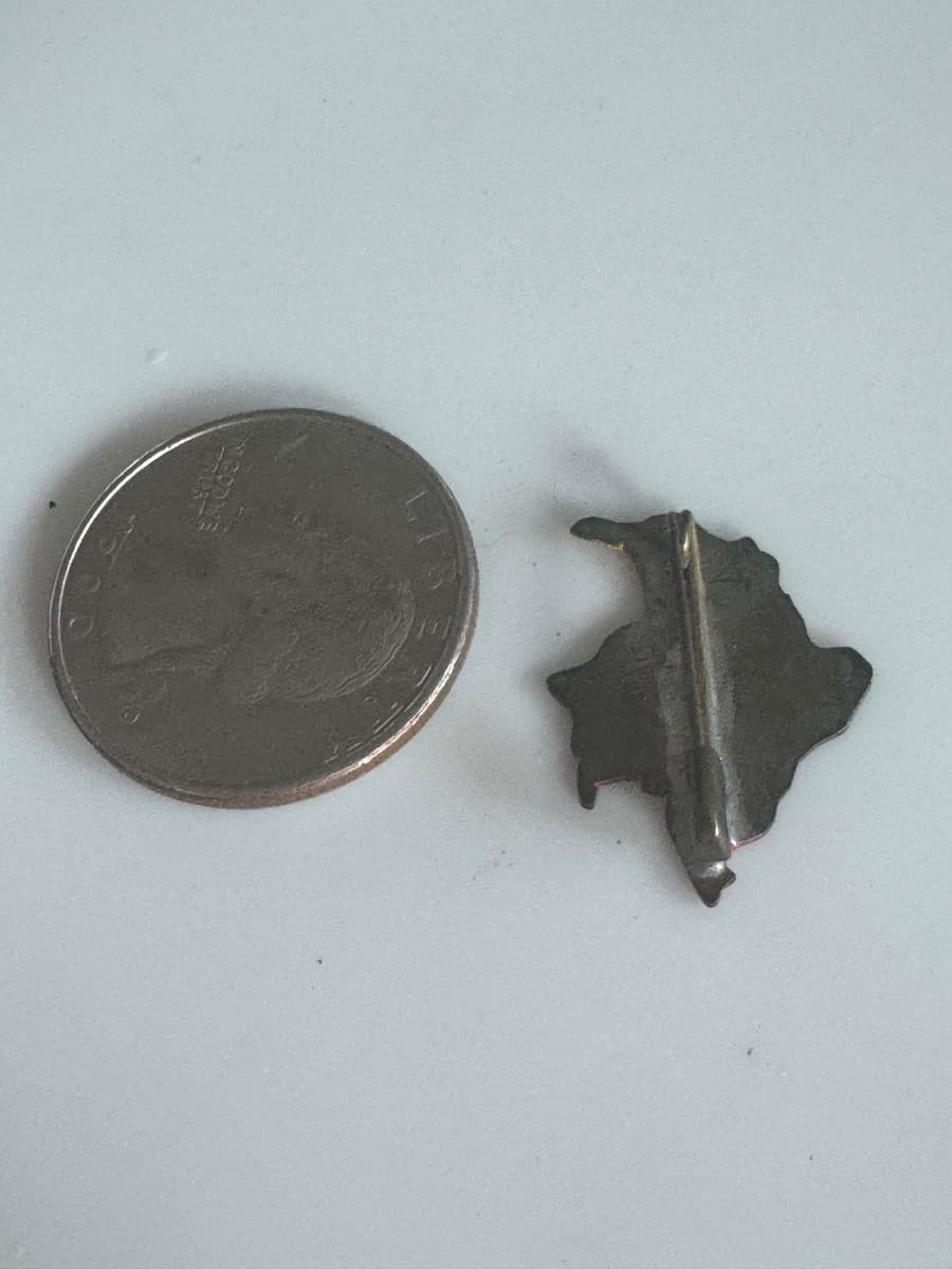Vtg Colombia Map Flag Enamel Lapel Pin South America Souvenir Travel Country thumbnail 3