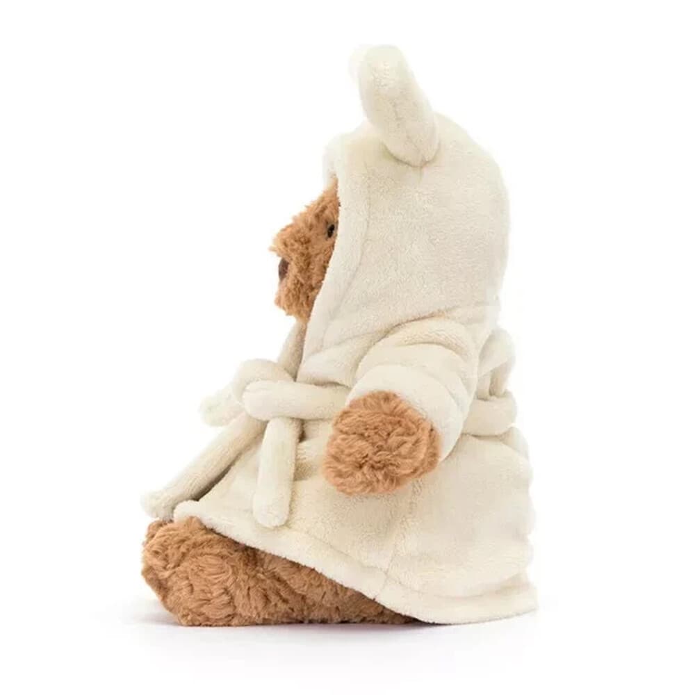 Jellycat Bartholomew Bear Bathrobe 26CM Beige Birthday Bunny Plush Doll Gifts thumbnail 3