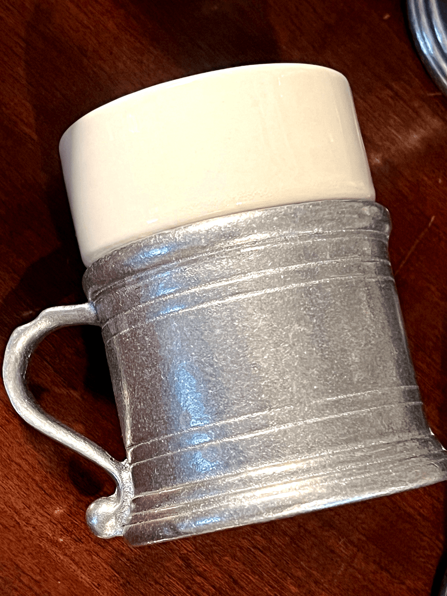 RWP Wilton Armetale Pewter Tavern Mug Coffee Cup Stein Ceramic Liner Set Of 10 thumbnail 5