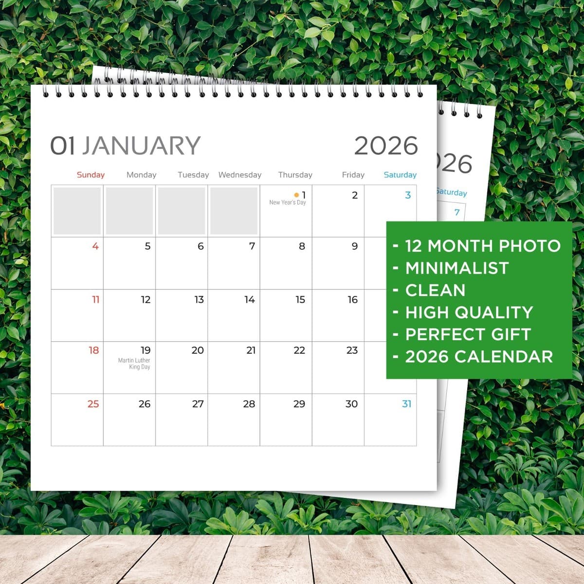 Conan Gray 2026 Wall Calendar 12-Month Celebrity Photo Calendar thumbnail 2