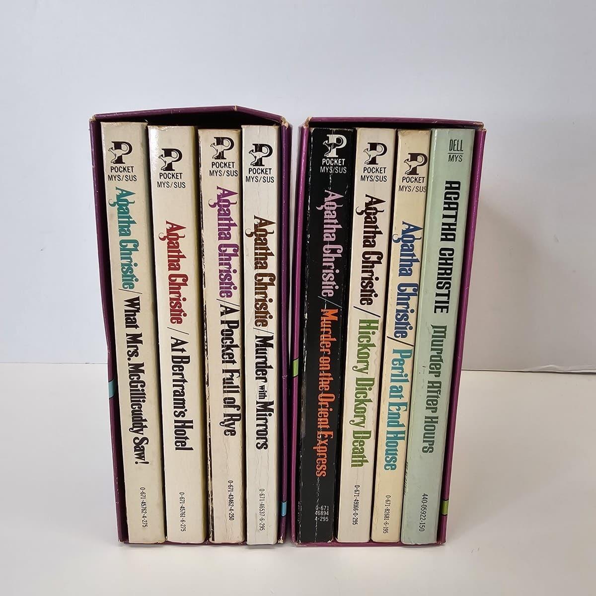 Agatha Christie Best Of Miss Marple And  Poirot Book Box Sets Lot Of 8 Stories  - Image 1
