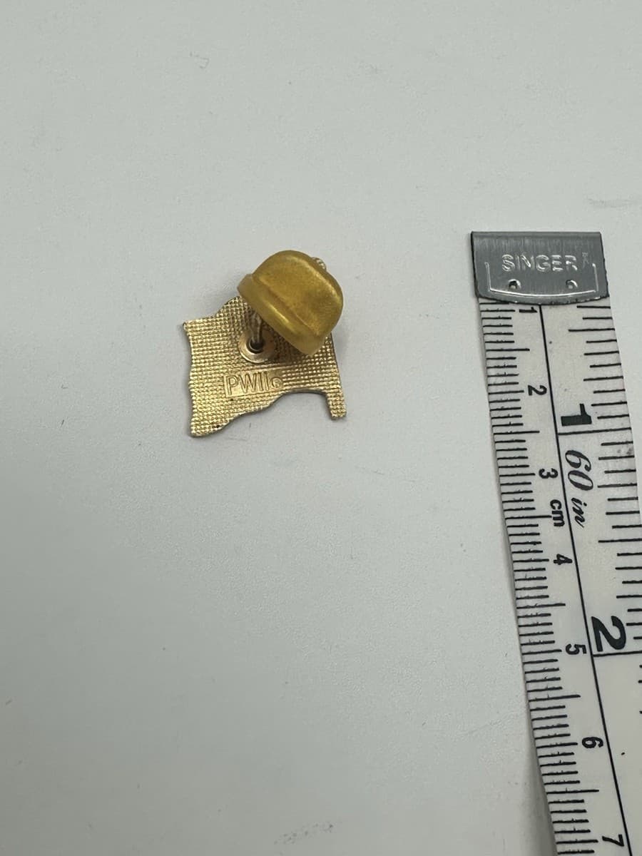 Flag of Nicaragua Vintage Lapel Pin! Men’s And Women’s Suit ! Gold Toned Pin thumbnail 4