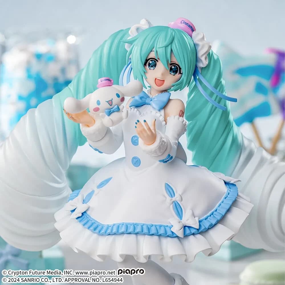 Hatsune Miku CINNAMOROLL Figure white dress ver. Luinasta SEGA SANRIO New thumbnail 3