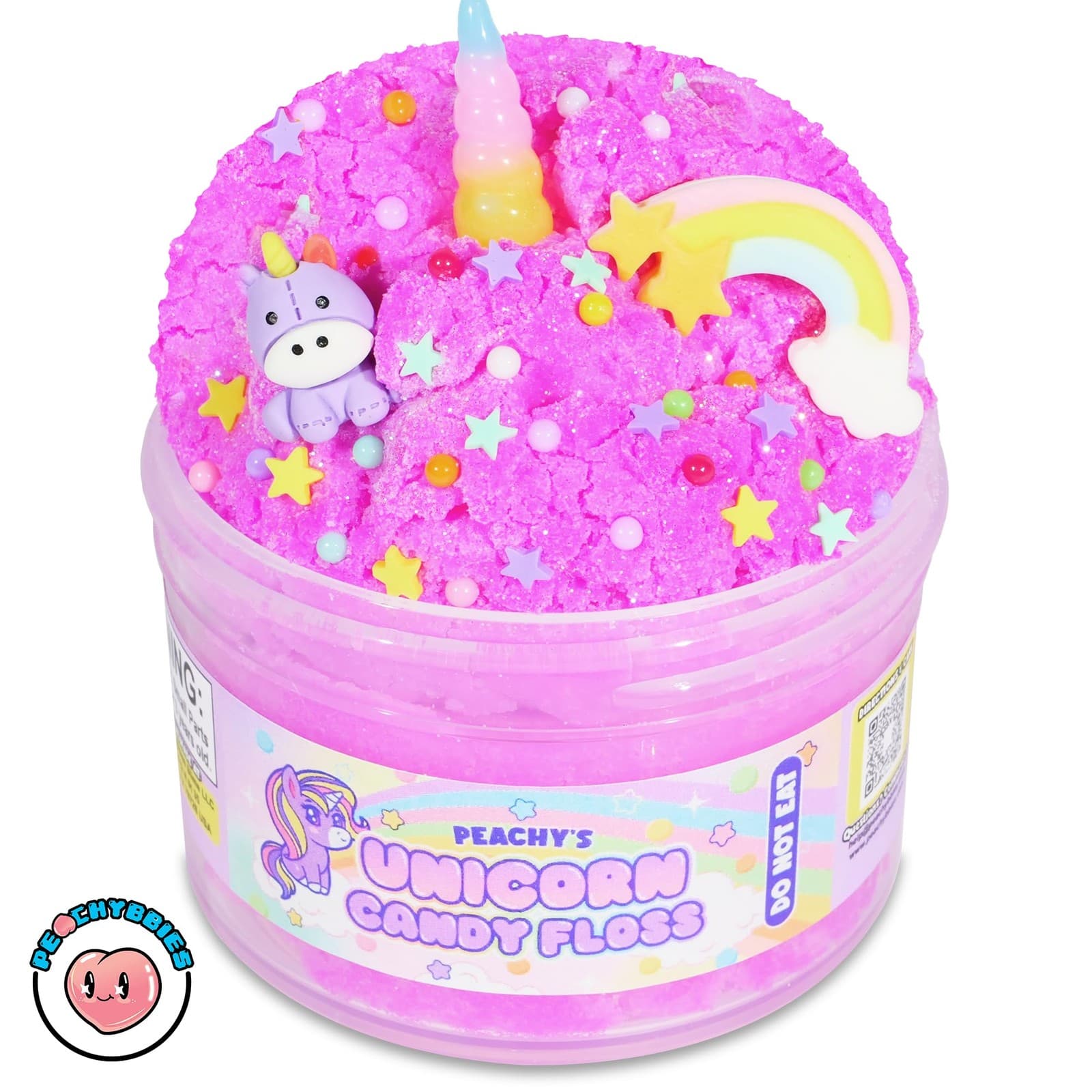 Peachybbies Slime 4-Pack Fantasy Bundle, Unicorn Candy Floss, Mermaid's Ball,... thumbnail 2