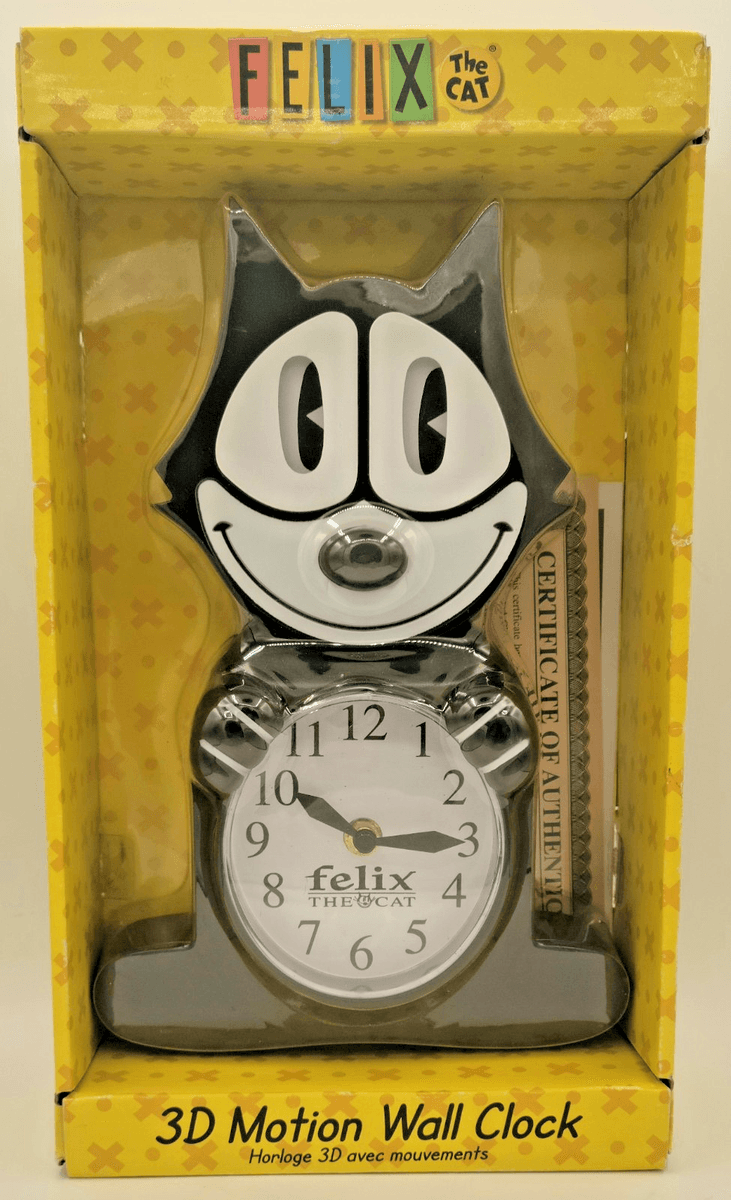 Felix The Cat 3D Motion Tail Wall Clock NJ Croce Co NEW w/ COA &amp; FREE SHIP - Image 1
