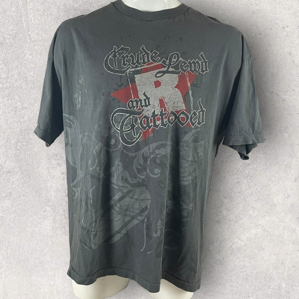 WWE Edge T-Shirt Mens 2XL Crude Lewd Tattooed Wrestling Graphic Streetwear T203 thumbnail 2