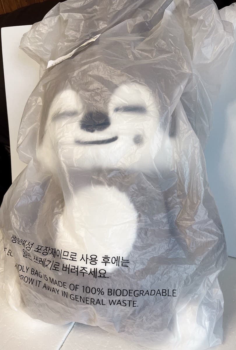 Stray Kids SKZOO Wolf Chan Plush Teddybear Ver. K-pop Official New 60cm 5&#039;clock thumbnail 4