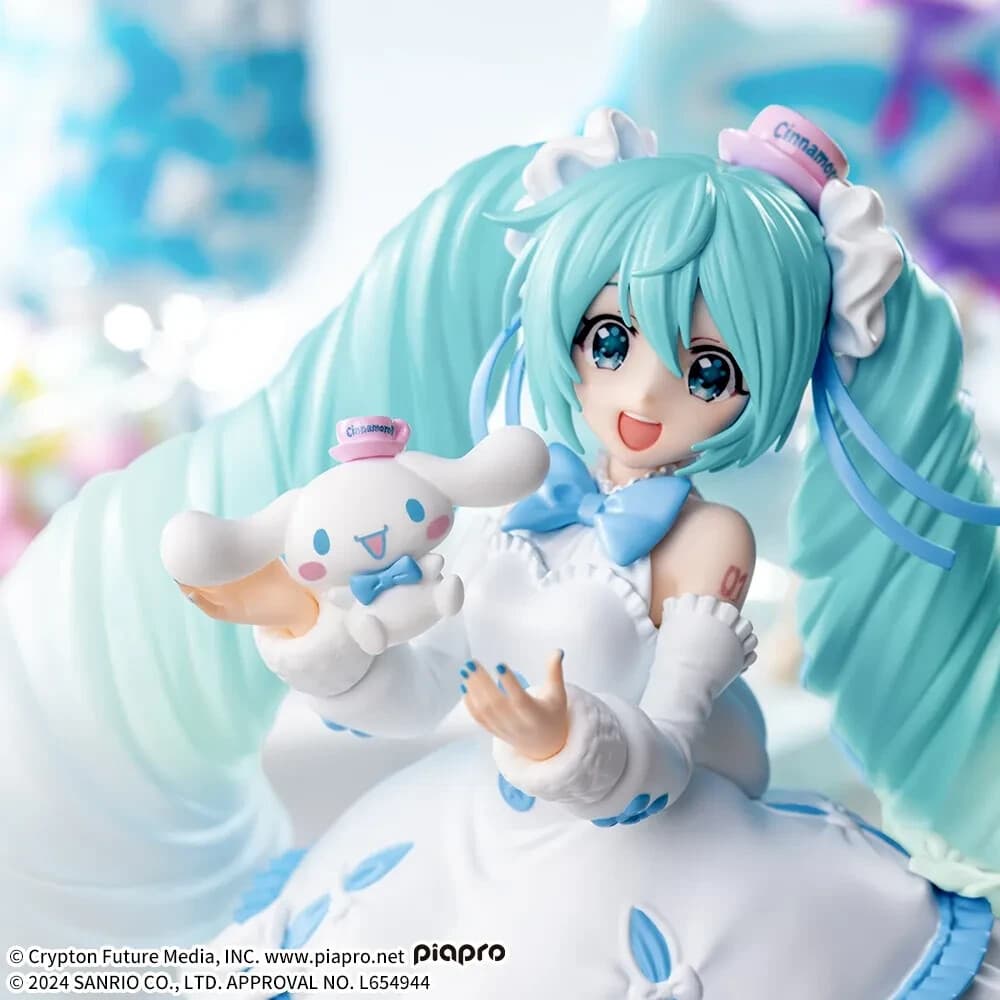 Hatsune Miku CINNAMOROLL Figure white dress ver. Luinasta SEGA SANRIO New thumbnail 5