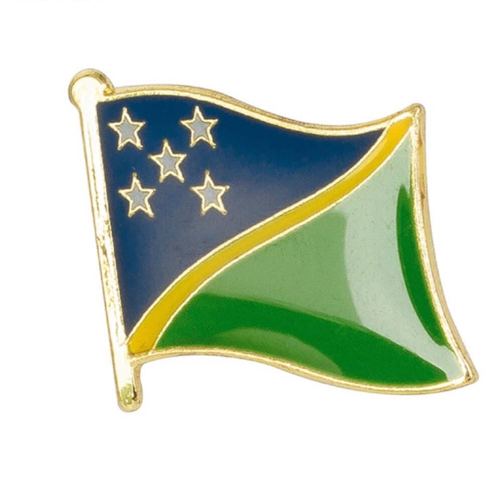 Solomon Islands Flag Lapel Pin 5/8" x 5/8" - Image 1