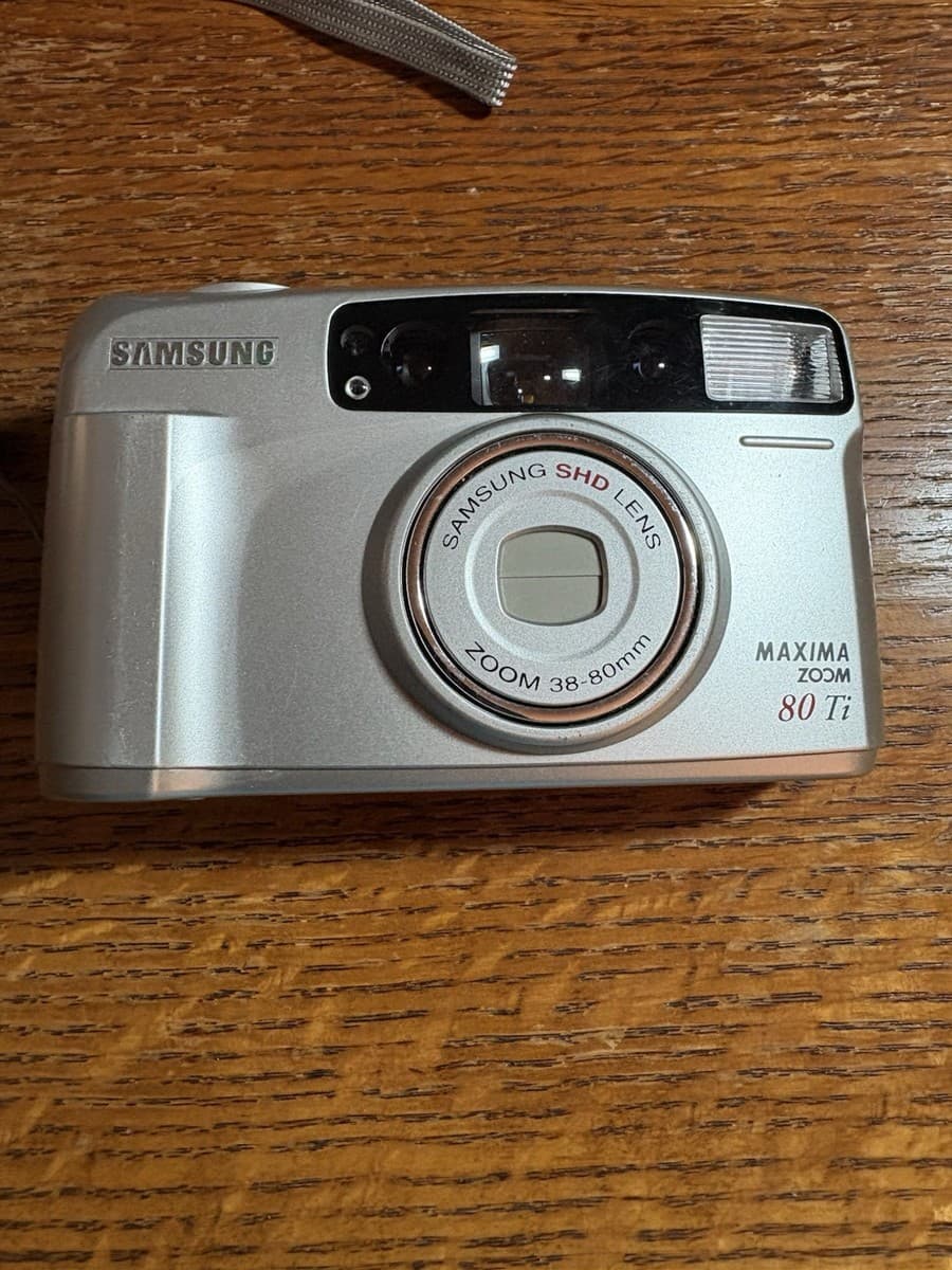 Samsung Maxima Zoom 80TI Point &amp; Shoot 35mm Camera 38-80mm Lens TESTED WORKS thumbnail 2