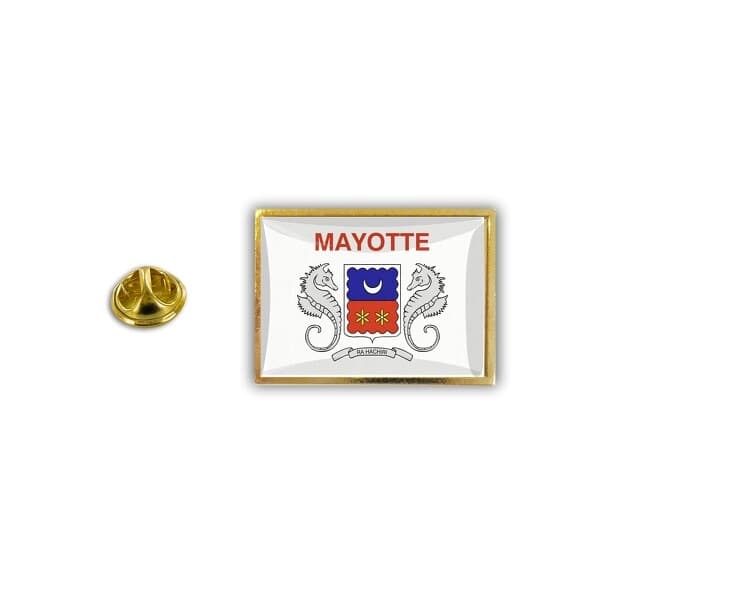 Pins Pin Badge Pin's Metal Brooch Butterfly Clip Flag Mayotte - Image 1