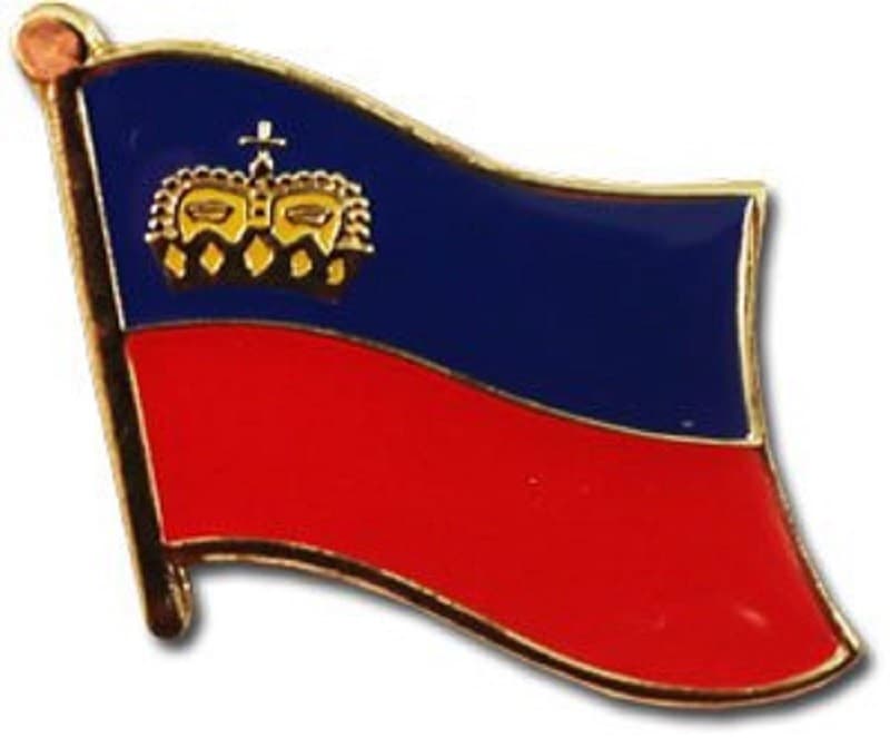 4 LICHTENSTEIN  HAT  LAPEL FLAG PINS  - NEW - Image 1